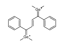 [4-(dimethyl-λ3-germanyl)-1,4-diphenylbuta-1,3-dienyl]-dimethylgermanium Structure