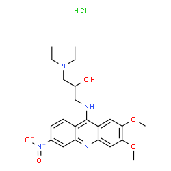1-(diethylamino)-3-[(2,3-dimethoxy-6-nitroacridin-9-yl)amino]propan-2-ol monohydrochloride picture