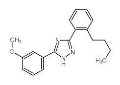 3-(2-butylphenyl)-5-(3-methoxyphenyl)-2H-1,2,4-triazole结构式
