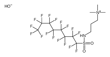 [3-[[(heptadecafluorooctyl)sulphonyl]amino]propyl]trimethylammonium hydroxide structure