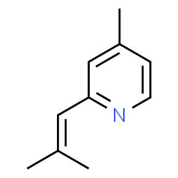 4-methyl-2-(2-methylpropenyl)pyridine Structure