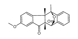 (4bS,5S,10R,10aS)-2-methoxy-4b,5,10a-trimethyl-4b,5,10,10a-tetrahydro-11H-5,10-(epoxymethano)benzo[b]fluorene-11,12-dione结构式