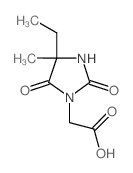 (4-Ethyl-4-methyl-2,5-dioxo-imidazolidin-1-yl)-acetic acid structure