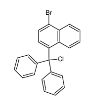 1-bromo-4-(α-chloro-benzhydryl)-naphthalene结构式