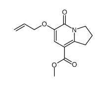 methyl 6-allyloxy-5-oxo-1,2,3,5-tetrahydroindolizine-8-carboxylate Structure