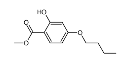 2-Hydroxy-4-n-butoxybenzoesaeuremethylester结构式