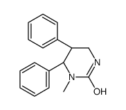 (5R,6R)-1-methyl-5,6-diphenyl-1,3-diazinan-2-one结构式