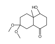 (4S,4aS,8aS)-4-hydroxy-7,7-dimethoxy-4a-methyl-3,4,5,6,8,8a-hexahydro-2H-naphthalen-1-one Structure