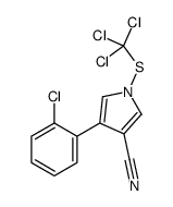 4-(2-chlorophenyl)-1-(trichloromethylsulfanyl)pyrrole-3-carbonitrile Structure