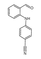 4-(2-formylanilino)benzonitrile结构式