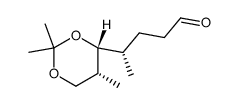 (4S,5R,6R)-5,7-isopropylidenedioxy-4,6-dimethyl-heptanal结构式