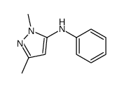 2,5-dimethyl-N-phenylpyrazol-3-amine结构式