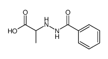 (RS)-α-(2-benzoylhydrazino)propionic acid结构式