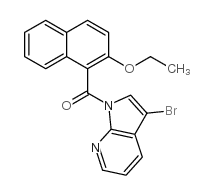 3-BROMO-1-(2-ETHOXY NAPHTHOYL)-7-AZAINDOLE Structure