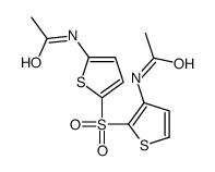 N-[2-(5-acetamidothiophen-2-yl)sulfonylthiophen-3-yl]acetamide结构式