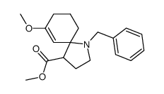 Methyl 1-benzyl-7-methoxy-1-azaspiro(4.5)dec-6-ene-4-carboxylate Structure