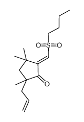 (E)-5-allyl-2-(butylsulfonyl)methylene-3,3,5-trimethylcyclopentan-1-one结构式