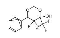 5,5-difluoro-6-(5-norbornen-2-yl)-4-trifluoromethyl-1,3-dioxan-4-ol结构式