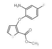 Methyl 3-(2-amino-4-fluorophenoxy)-2-thiophenecarboxylate Structure