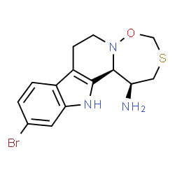 (1S)-11-Bromo-1,2,7,8,13,13bβ-hexahydro[1,6,2]oxathiazepino[2',3':1,2]pyrido[3,4-b]indol-1α-amine picture