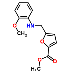 5-[(2-METHOXY-PHENYLAMINO)-METHYL]-FURAN-2-CARBOXYLIC ACID METHYL ESTER picture