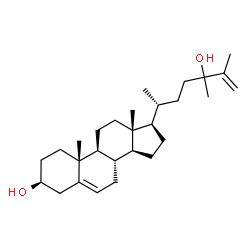 [24ξ,(+)]-5,25-Ergostadiene-3β,24-diol structure