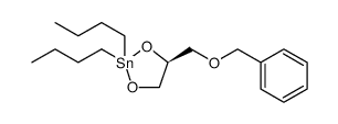 1,3,2-Dioxastannolane, 2,2-dibutyl-4-[(phenylmethoxy)methyl]-, (S) Structure