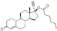 庚酸炔诺酮杂质 03结构式