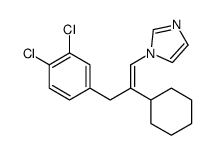 1-[2-cyclohexyl-3-(3,4-dichlorophenyl)prop-1-enyl]imidazole Structure