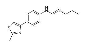 N-[4-(2-methyl-1,3-thiazol-4-yl)phenyl]-N'-propylmethanimidamide Structure
