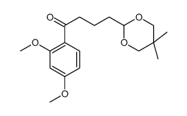 2',4'-DIMETHOXY-4-(5,5-DIMETHYL-1,3-DIOXAN-2-YL)BUTYROPHENONE structure