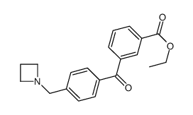 4'-AZETIDINOMETHYL-3-CARBOETHOXYBENZOPHENONE结构式