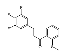 2'-THIOMETHYL-3-(3,4,5-TRIFLUOROPHENYL)PROPIOPHENONE structure