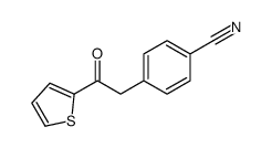 4-(2-oxo-2-thiophen-2-ylethyl)benzonitrile Structure