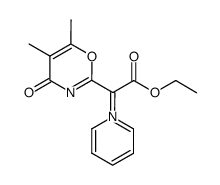 pyridinium ethoxycarbonyl(5,6-dimethyl-4-oxo-4H-1,3-oxazin-2-yl)methylide Structure