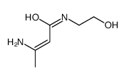 3-amino-N-(2-hydroxyethyl)but-2-enamide结构式
