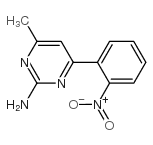 4-methyl-6-(2-nitrophenyl)pyrimidin-2-amine Structure