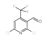 2,6-DICHLORO-4-(TRIFLUOROMETHYL)NICOTINALDEHYDE Structure