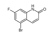 2(1H)-Quinolinone, 5-bromo-7-fluoro- Structure