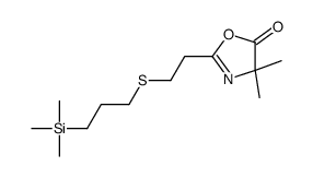4,4-dimethyl-2-[2-(3-trimethylsilylpropylsulfanyl)ethyl]-1,3-oxazol-5-one Structure