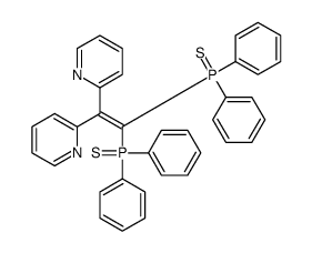 (1-diphenylphosphinothioyl-2,2-dipyridin-2-ylethenyl)-diphenyl-sulfanylidene-λ5-phosphane结构式