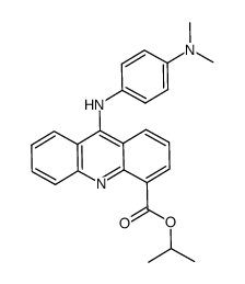 9-(4-dimethylamino-phenylamino)-acridine-4-carboxylic acid isopropyl ester Structure