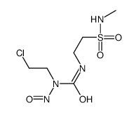 1-(2-chloroethyl)-3-[2-(methylsulfamoyl)ethyl]-1-nitrosourea Structure