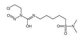 1-(2-chloroethyl)-3-[5-(dimethylsulfamoyl)pentyl]-1-nitrosourea Structure