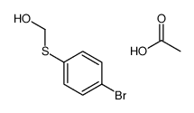 acetic acid,(4-bromophenyl)sulfanylmethanol Structure
