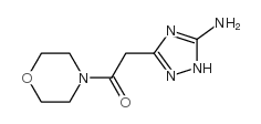 2-(3-amino-1H-1,2,4-triazol-5-yl)-1-morpholin-4-ylethanone结构式