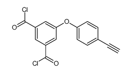 5-(4-ethynylphenoxy)benzene-1,3-dicarbonyl chloride Structure