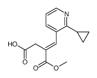 2-[1-(2-cyclopropyl-pyridin-3-yl)methylidene]-succinic acid 1-methyl ester Structure
