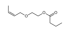 2-but-2-enoxyethyl butanoate Structure