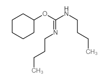 Pseudourea,1,3-dibutyl-2-cyclohexyl- (7CI) Structure